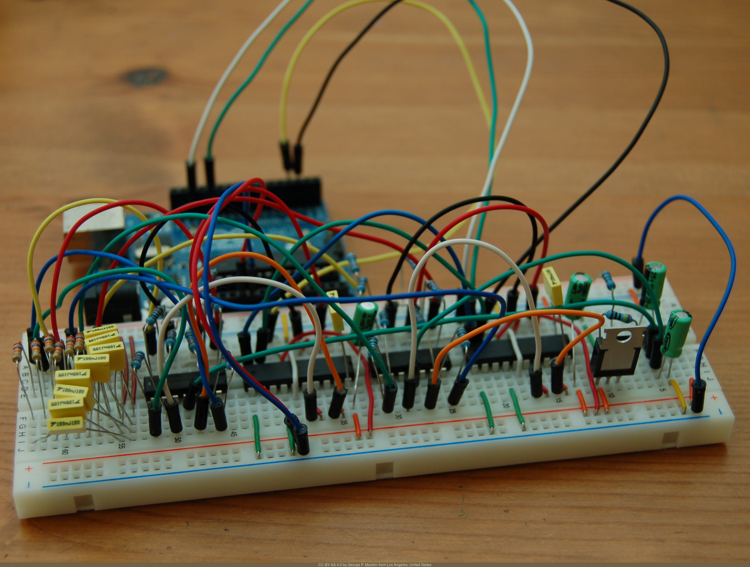 Zu viele Kabel auf dem Breadboard