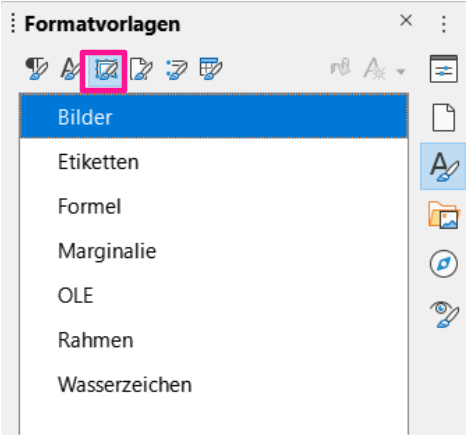 Rahmenvorlagen Seitenleiste