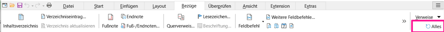 Alle Verzeichnisse aktualisieren