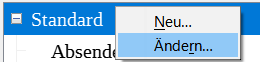 Absatzvorlage Ändern